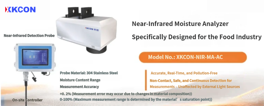 AC-type online near-infrared moisture meter for food processing production lines (Cases - 2026-04-14)