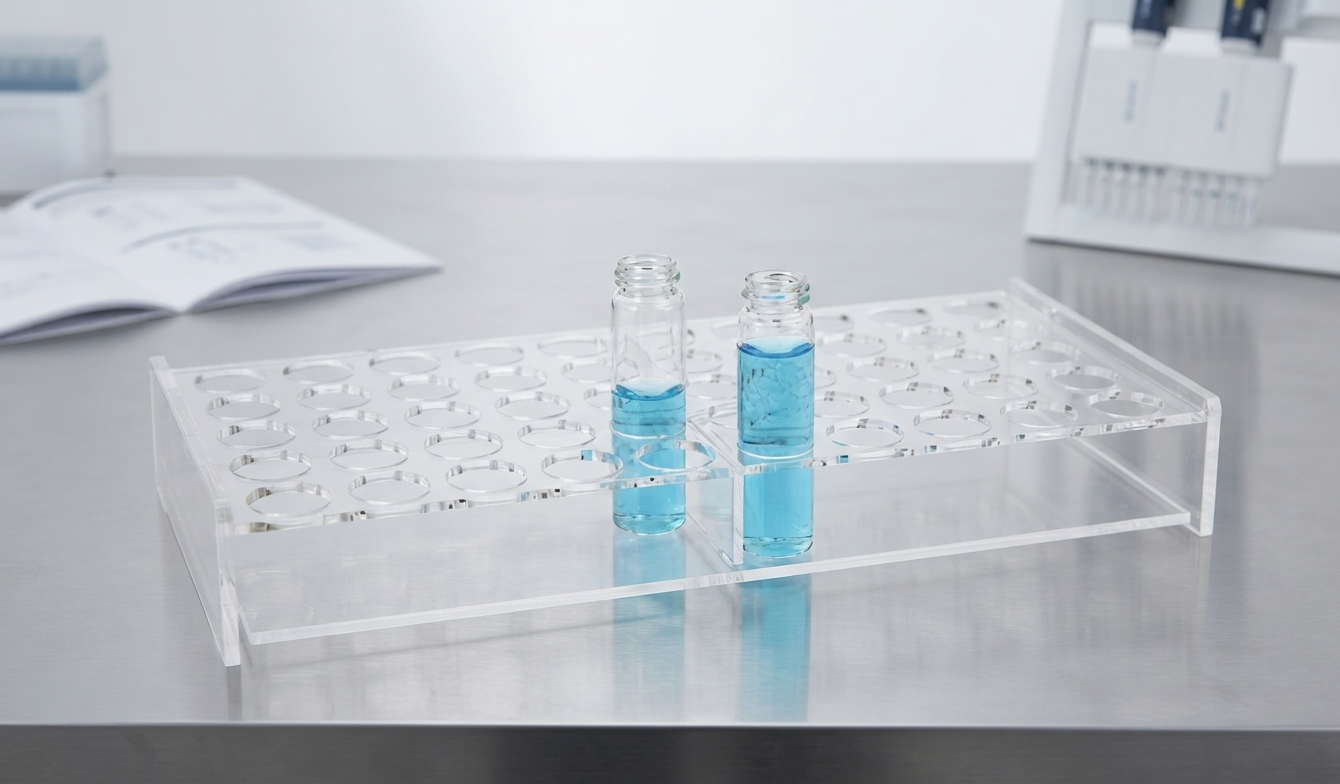 Clear Acrylic Vial Rack