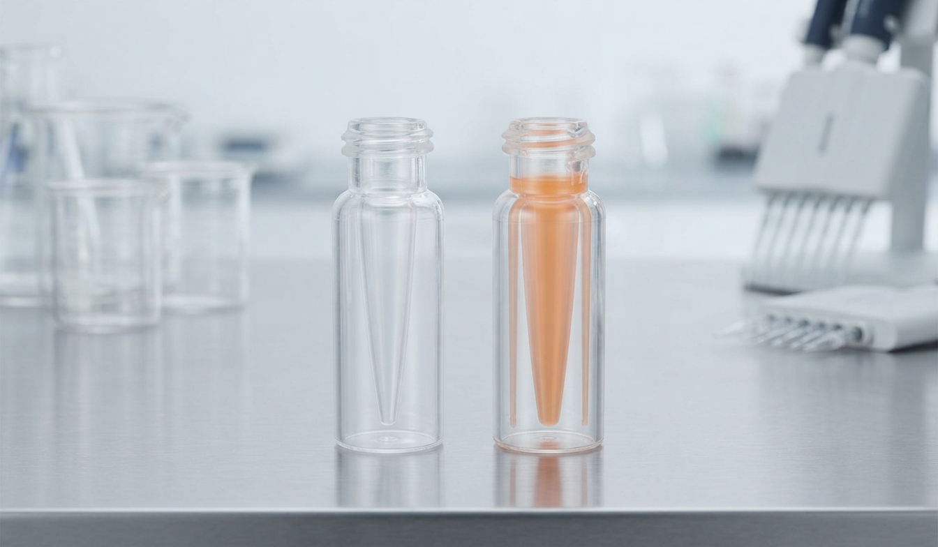2ML 9-425 Clear TPX Screw Vial With 0.3ML Micro Insert Vial